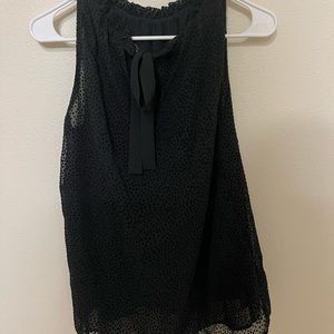 Black Polka Dot Tank Top